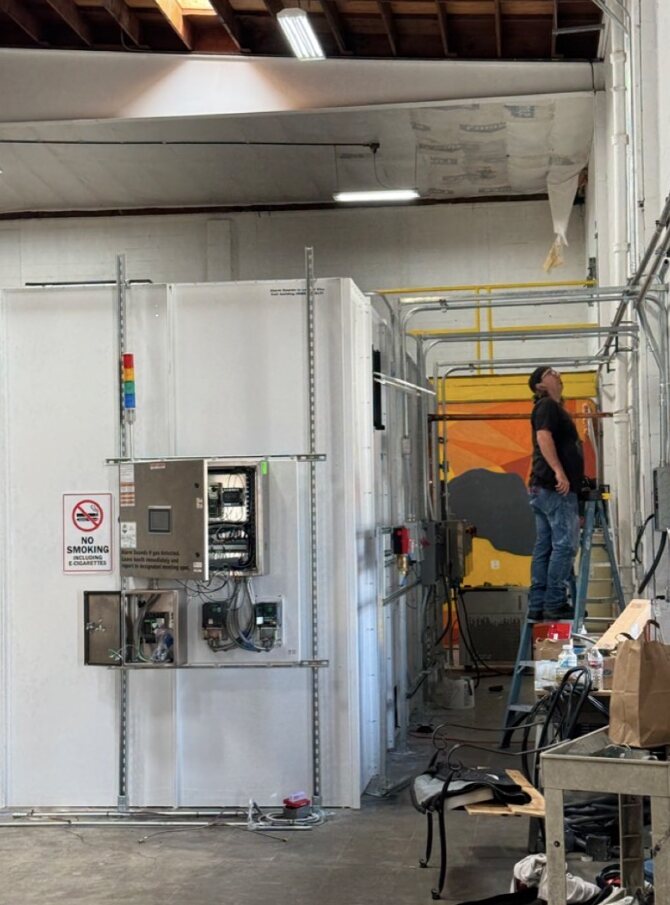 Labeling & packaging room — METRC tag & label printing